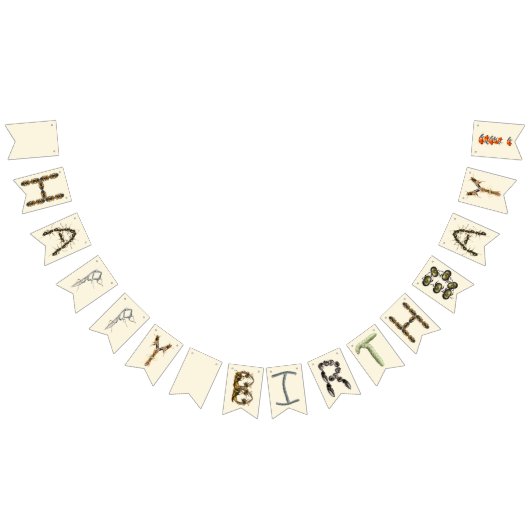 Bug Verjaardag - Insecten Verjaardag Vlaggetjes (Alle)