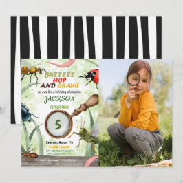 Bug Verjaardag Kinder fotouitnodiging Kaart