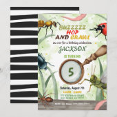 Bug Verjaardag Kinder uitnodiging (Voorkant / Achterkant)