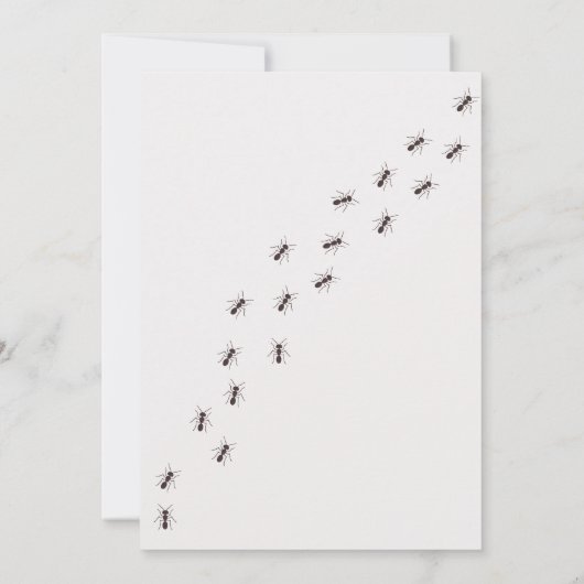 Bug Verjaardag uitnodiging · Insectenuitnodiging (Achterkant)