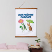 Bug Vrienden Voor Altijd Hangend Wandkleed (Slaapkamer)