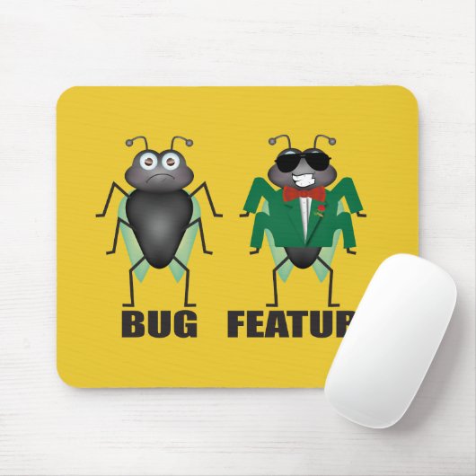 Bug vs Feature Muismat (Met muis)