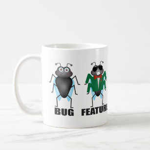 Bug vs. functie koffiemok