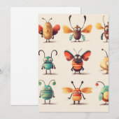 bug, wezen, insect, rare insecten kaart (Voorkant / Achterkant)