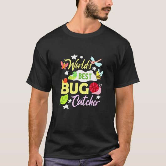 Bug Worlds Best Bug Catcher Insect Entomoloog T-shirt (Voorkant)