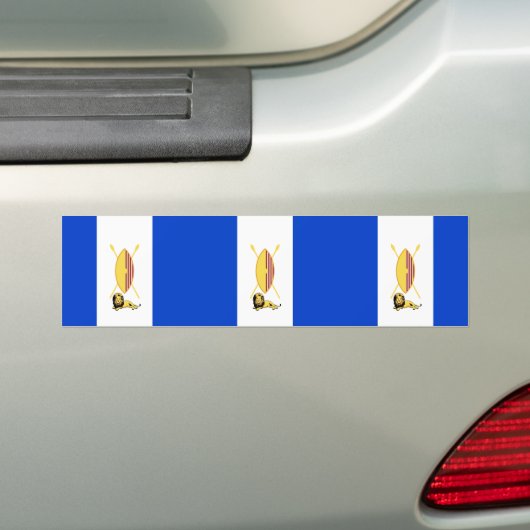 Buganda, Tuvalu vlag Bumpersticker (Op auto)