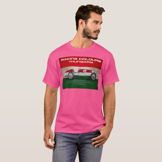 Bugatti 35B Hungary T-shirt (Voorkant volledig)