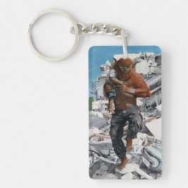 Bugbear Hero Child Rescue Fantasy Acryl Sleutelhan Sleutelhanger