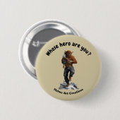 Bugbear Hero Child Rescue Fantasy Art Button (Voorkant /achterkant)