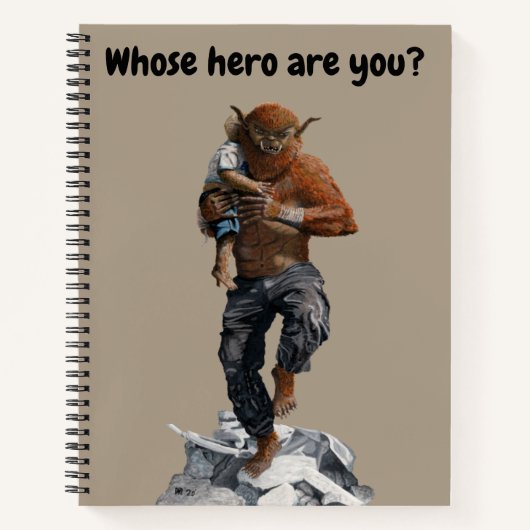 Bugbear Hero Child Rescue Fantasy Art Notitieboek (Voorkant)