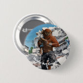 Bugbear Hero redt kind fantasie kunst Button (Voorkant /achterkant)