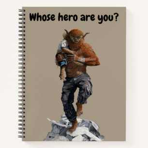 Bugbeer Hero Child Rescue Fantasy Art Notebook Notitieboek