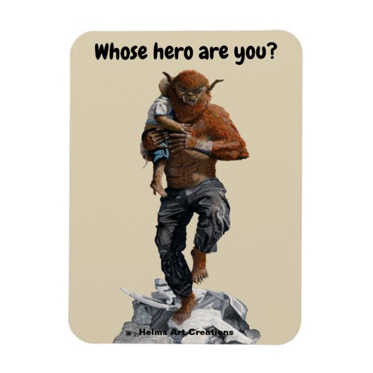 Bugbeer Hero Child Rescue Fantasy Flexible Magnet Magneet (Verticaal)