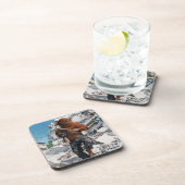 Bugbeer Hero Saving Child Fantasy Plastic Onderzet Bier Onderzetter (Rechterzijde)