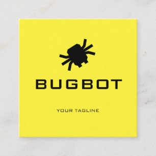 Bugbot-logo Tech- of robotica merk Vierkante Visitekaartje