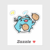 BugCat Capoo cat Sticker (Vel)