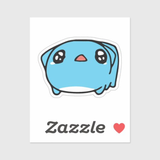 BugCat Capoo kat, Kawaii Comic Kat liefde Sticker (Vel)