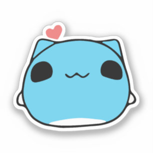 BugCat Capoo kat, Kawaii Comic Kat liefde Sticker