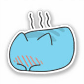 BugCat Capoo kat, Kawaii Comic kat Sticker (Voorkant)