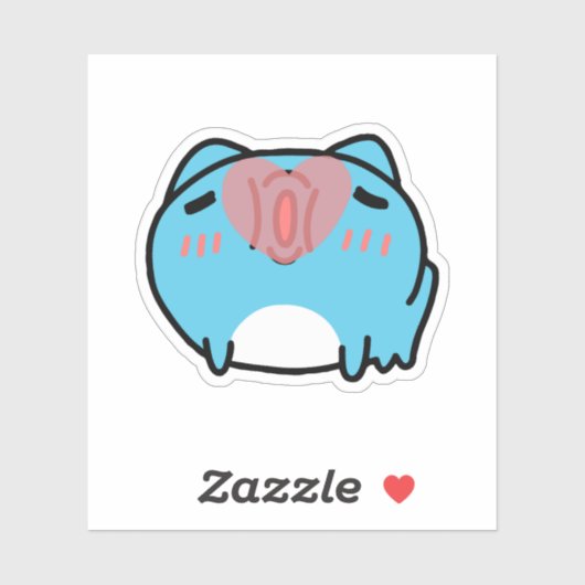 BugCat Capoo kus Sticker (Vel)