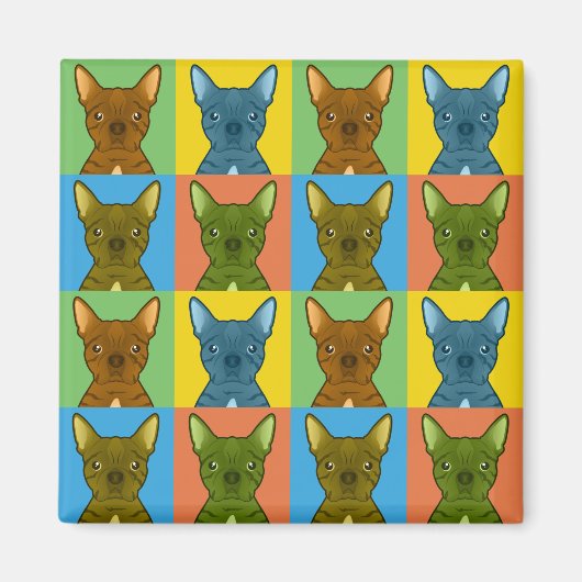 Bugg Dog Cartoon Pop-Art Magneet (Voorkant)