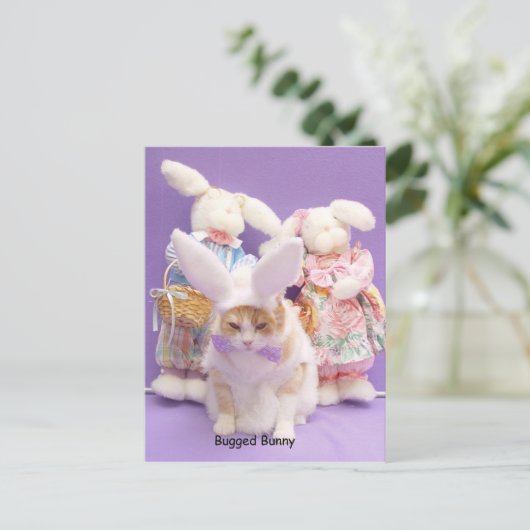 Bugged Bunny Briefkaart (Staand voorkant)