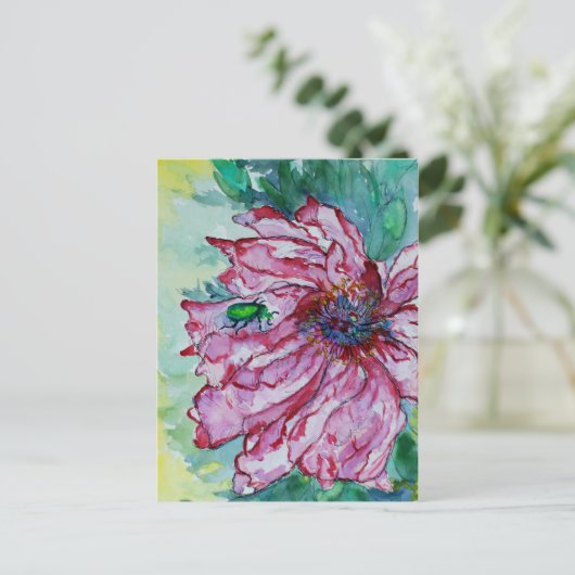 Bugged Flowers Briefkaart (Staand voorkant)