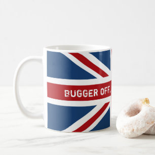 Bugger Off Drink Tea UK vlag Koffiemok