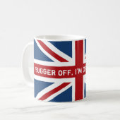 Bugger Off Drink Tea UK vlag Koffiemok (Voorkant links)