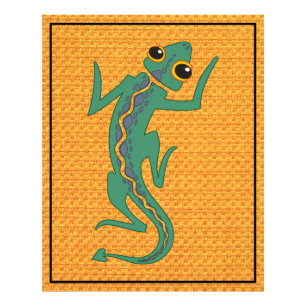 Buggi Green Lizard Artistic Clipart-27847 Foto Afdruk