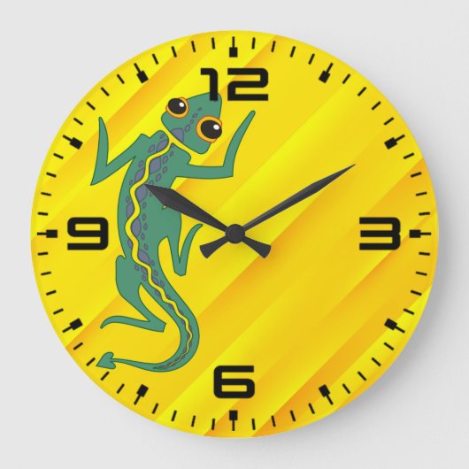 Buggi Green Lizard Artistic Clipart-27847 Grote Klok (Voorkant)