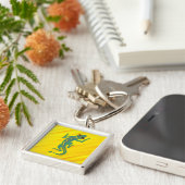 Buggi Green Lizard Artistic Clipart-27847 Sleutelhanger (Zijkant)