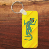 Buggi Green Lizard Artistic Clipart-27847 Sleutelhanger (Voorkant)