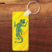 Buggi Green Lizard Artistic Clipart-27847 Sleutelhanger (Achterkant)