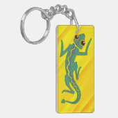 Buggi Green Lizard Artistic Clipart-27847 Sleutelhanger (Voorkant Links)