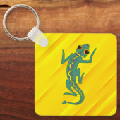 Buggi Green Lizard Artistic Clipart-27847 Sleutelhanger (Voorkant)