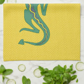 Buggi Green Lizard Artistic Clipart-27847 Theedoek (Gevouwen)