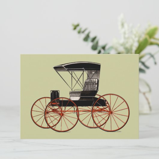 Buggies en Carriages-uitvindingen Kaart (Staand voorkant)