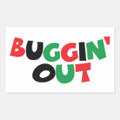 Buggin-out Rechthoekige Sticker (Voorkant)