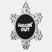 Buggin-out Tin Sneeuwvlok Ornament (Rechts)