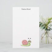 Buggin' U ・ Green & Roze slak Briefpapier (Staand voorkant)