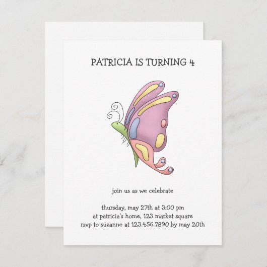 Buggin’ you ・ Butterfly Kaart (Voorkant / Achterkant)