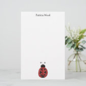 Buggin’ You Ladybug Hearts Briefpapier (Staand voorkant)