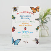 Bugging Out Kids Illustrated Birthday Kaart (Staand voorkant)