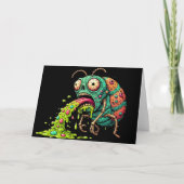 Bugging uit hilarisch bruto puking bug kaart (Voorkant)