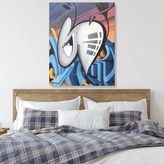 BUGGRATT CITY 02.09.2018 CANVAS AFDRUK (Insitu (Slaapkamer))