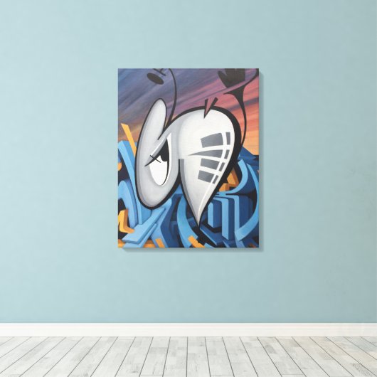 BUGGRATT CITY 02.09.2018 CANVAS AFDRUK (Insitu (Houten vloer))