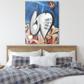 BUGGRATT FIRE HORNET 02.25.2018 CANVAS AFDRUK (Insitu (Slaapkamer))