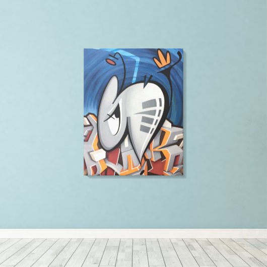 BUGGRATT FIRE HORNET 02.25.2018 CANVAS AFDRUK (Insitu (Houten vloer))