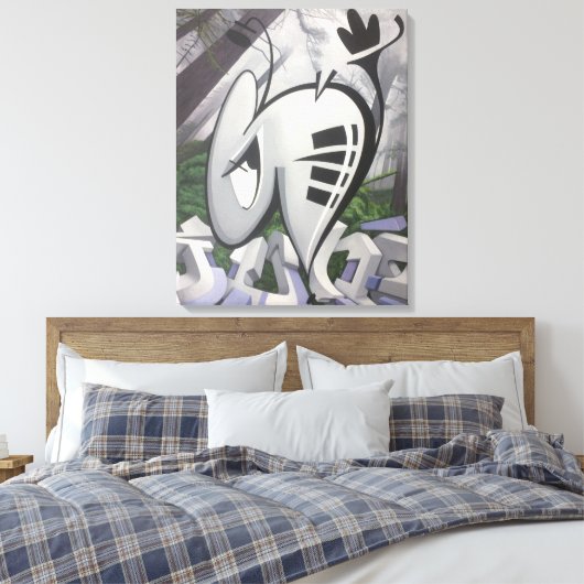 BUGGRATT OERWOUD 04.15.2018 CANVAS AFDRUK (Insitu (Slaapkamer))